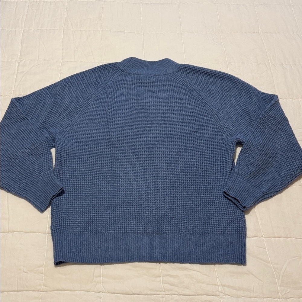 GAP Blue Mock Neck Sweater - Picture 2 of 5
